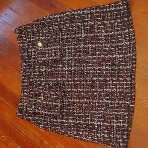 LOFT Petites Purple Tweed Pencil Skirt Sz 6P